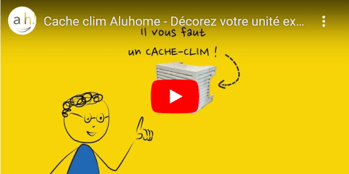 Vidéo cache clim aluminium